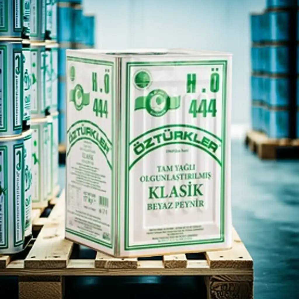 H.Ö 444 Öztürkler 17 Kg Teneke Tam Yağlı Olgunlaştırılmış Klasik İnek Peyniri