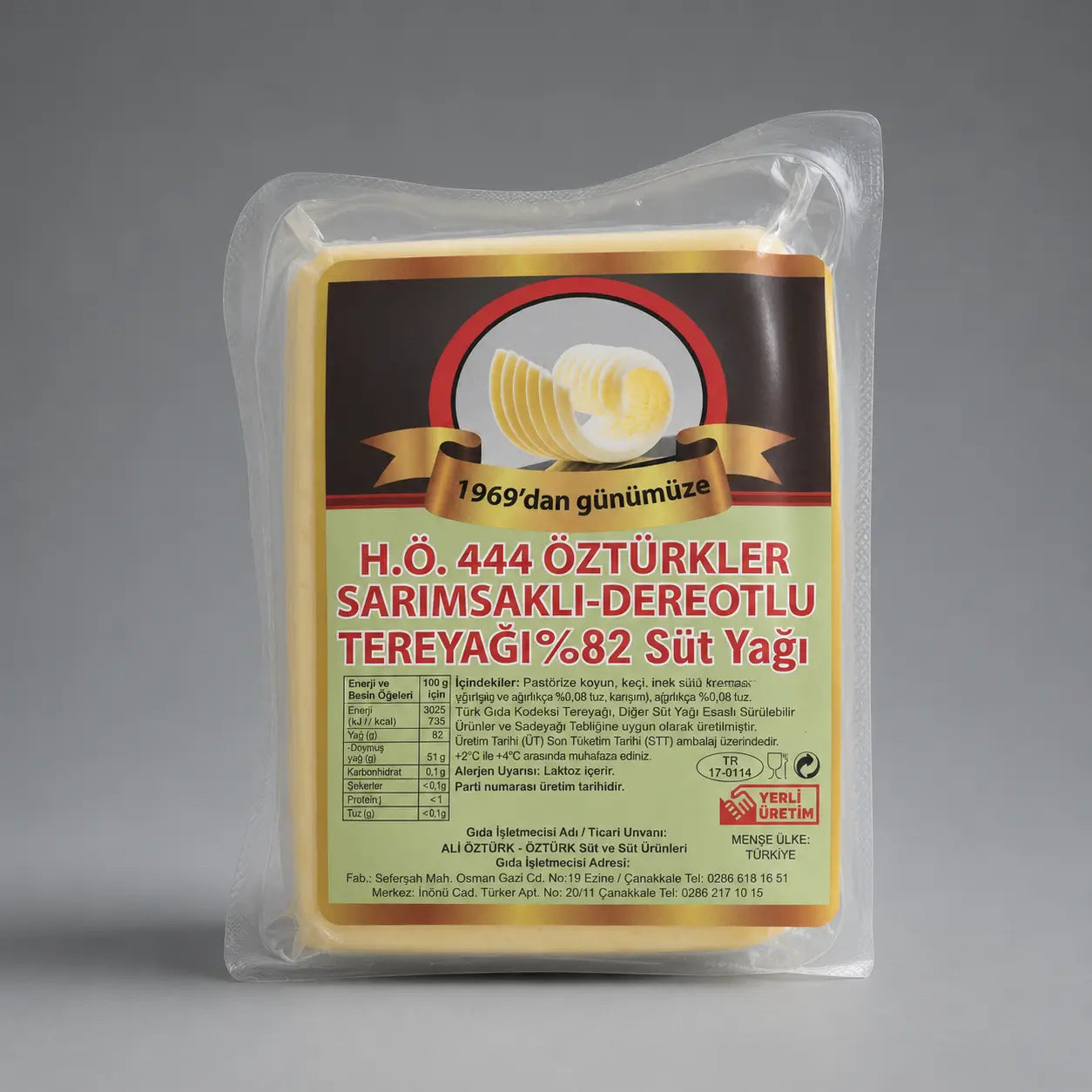 H.Ö 444 Öztürkler Mandırası tarafından üretilmektedir.